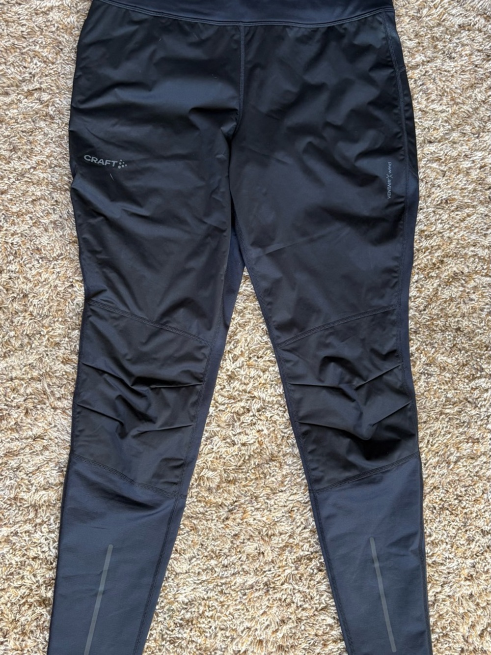 Craft Black Reflective Winter Running Tights